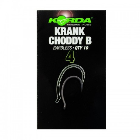 Крючок Korda Krank Choddy Barbless №4 безбородый