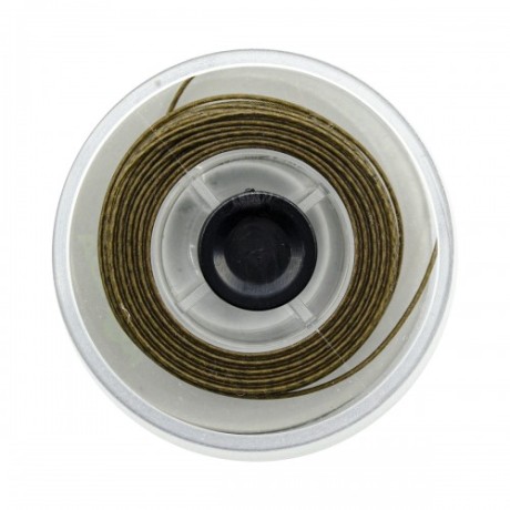 Плетеный шоклидер Korda Hybrid Stiff Gravel brown 20lb - 15м