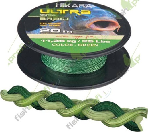 Поводковый карповый материал TRAPER ULTRA 11,36кг/25Lbs зеленый