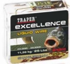 Поводковый материал TRAPER Liquid Wire 20 м 11,36кг/25lbs Snake brown коричневый