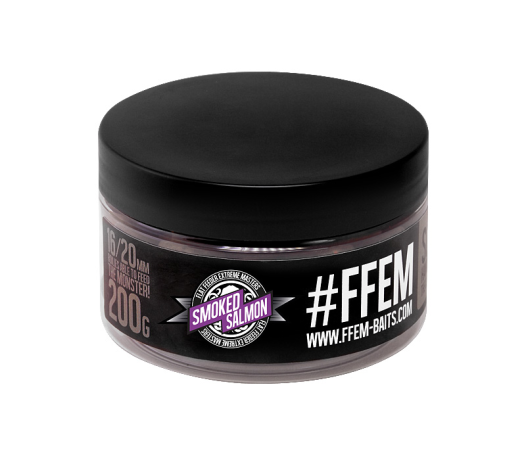 FFEM Super Souble Smoked Salmon - Растворимые насадочные бойлы (Лосось) 16/20 мм.