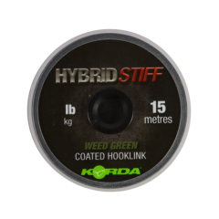 Плетеный шоклидер Korda Hybrid Stiff, Weedy green, 20lb - 15m