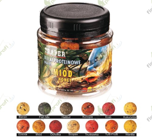 Бойлы 12мм 100гр Ваниль Traper (ТРАПЕР) Boilies Ultra Vanilla