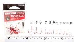 Крючки metsui TOKYO SODE цвет red, размер № 9, в уп. 12 шт.