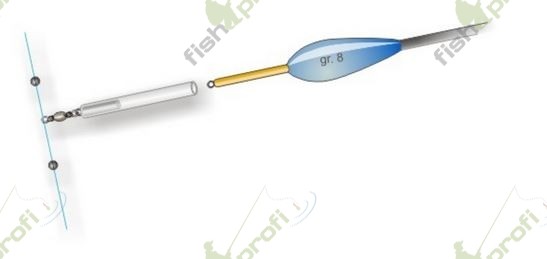 Фиксатор матчевого поплавка STONFO на леске силиконовый