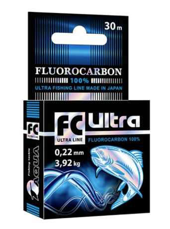 Леска флюорокарбоновая FC Ultra Line 30 m, 0.22 mm