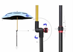 Зонт рыболовный (винт) Зеленый с листиками 2,4м