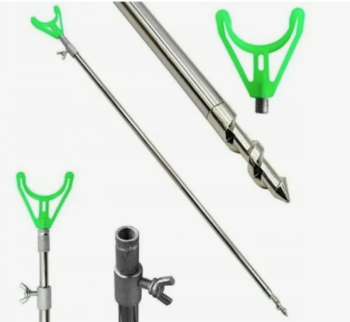 Подставка под удочку нержавейка с буром 1.5 м.