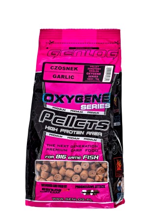 Пеллетс насадочный 12 мм 1 кг Чеснок GENLOG (Генлог) OXYGENE Garlic