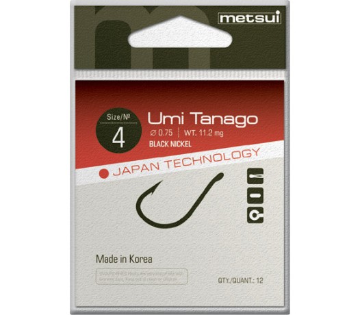 Крючки metsui UMI TANAGO, цвет bln, размер № 11 (1 уп - 10 шт)