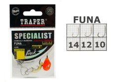 Крючки SPECIALIST FUNA черные № 8 рыболовные
