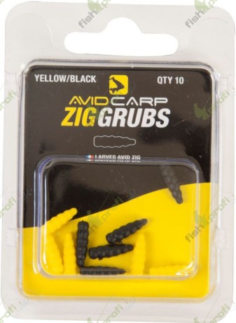 Набор насадок на крючок в виде личинок для фиксации волоса AVID CARP AVID ZIG GRUB KIT