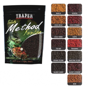 Пеллетс 2мм 0.5 кг Опарыш TRAPER (Трапер) Method Feeder Pellet Maggot