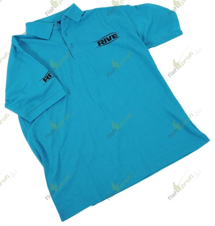 Футболка-поло "RIVE" бирюзовая, р-р XL