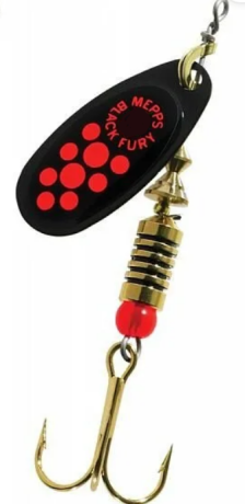 Блесна Mepps Comet Black Fury №2 ( 4.5 г) NR/OR
