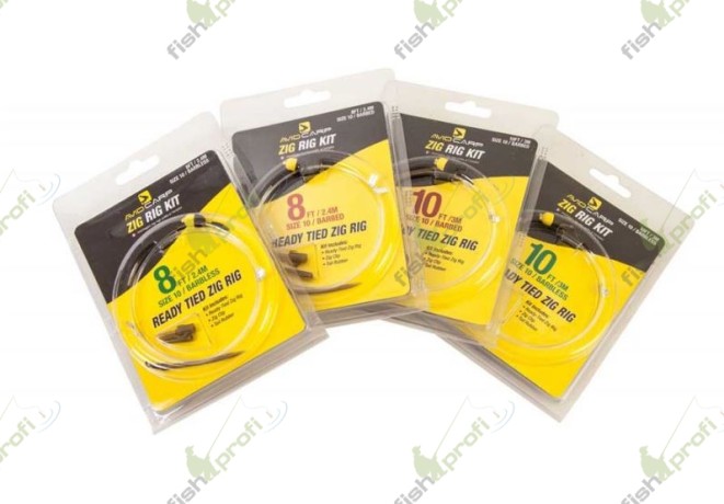 Поводок  AVID CARP готовый карповый AVID ZIG RIG - 10FT BARBED 3,0 м D 0,26 мм