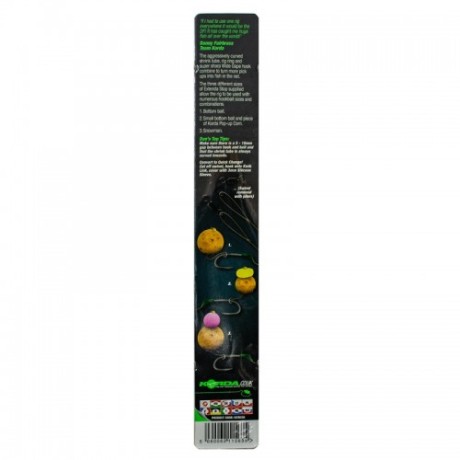 Поводок готовый Korda N-Trap DF Rig Barbless 15lb Wide Gape №8 безбородый