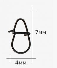 Застёжка  "Сезон Рыбалки"  PEAR (ГРУША) № 000 4кг, 7шт