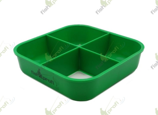 Контейнер для опарыша 4 секции Fishprofi 0,7 л.