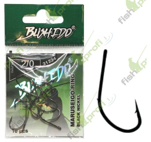 Крючки MARUSEIGO RING чер никель №2/0 ТРАПЕР