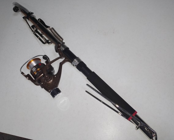 Самоподсекающая удочка "Король рыбалки" 2.4 м  с катушкой  в сборе тест 60-150 гр.