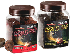 Пеллетс 24мм 500гр для ловли крупного Карпа красный TRAPER Pellets Monster Carp Red