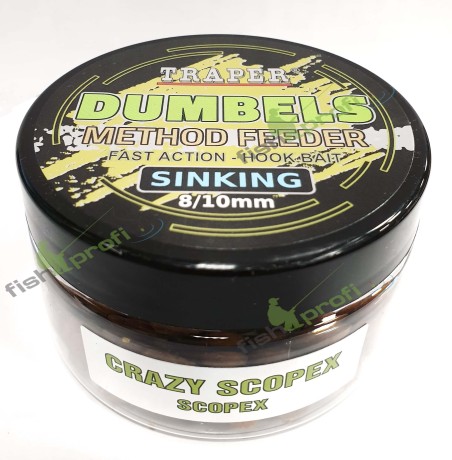 Дамбелсы тонущие Метод Фидер 8-10мм 50гр Скопекс Traper ТРАПЕР Dumbels sinking Scopex
