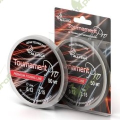 Леска монофильная ALLVEGA &quot;Tournament Pro Premium&quot; 50м 0,128мм (2,4кг) прозрачная