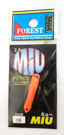 Блесна колеблющаяся FOREST MIU 3,5гр 3.2см #18